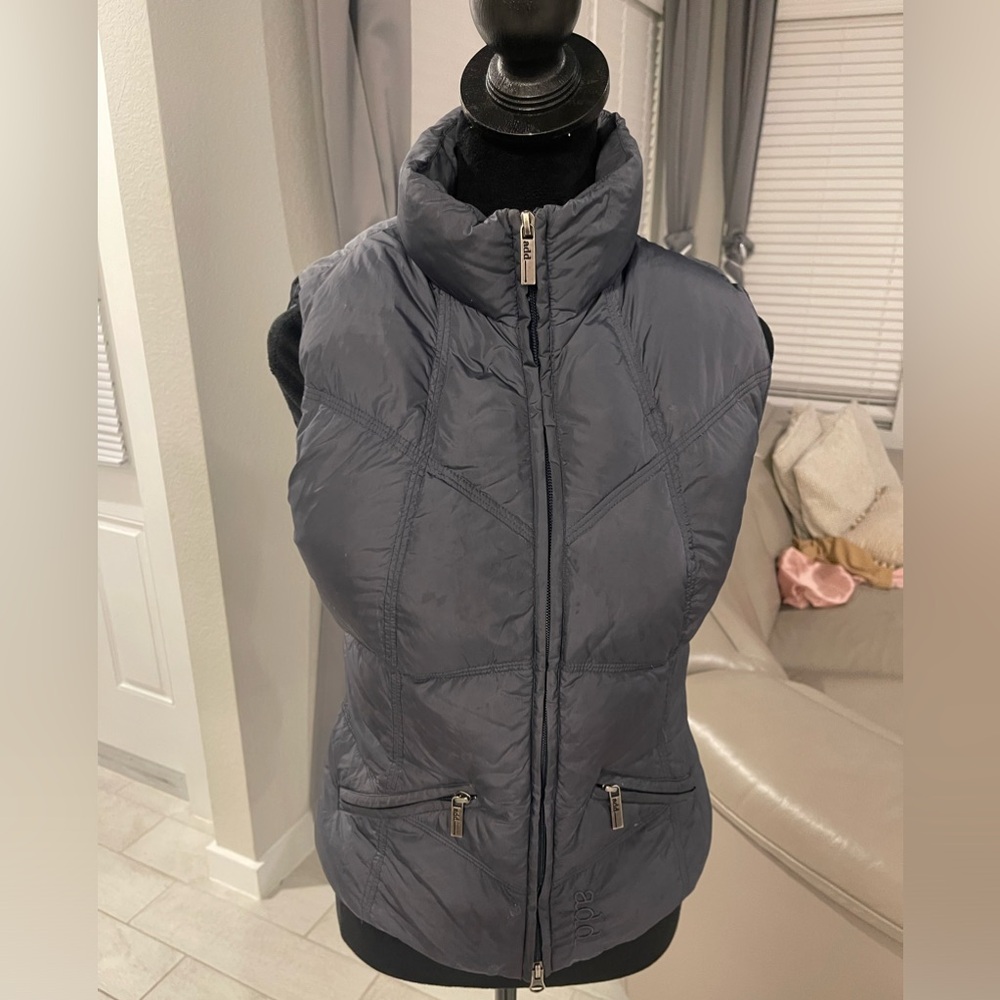 Add Down Puffer zip up Vest US 4 - Picture 2 of 9